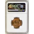S. Africa: 1935 KGV 1/2 Penny NGC Certified MS66RB