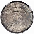 S. Africa: 1815/16 Griquatown 10 Pence NGC Certified AU58
