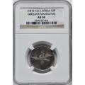S. Africa: 1815/16 Griquatown 10 Pence NGC Certified AU58