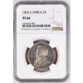 S. Africa: 1892 ZAR 2 Shillings (Florin) NGC Certified PF64