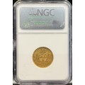 S. Africa: 1896 ZAR Gold Pond NGC Certified AU55