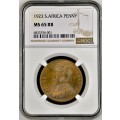 S. Africa: 1923 KGV 1 Penny NGC Certified MS65RB