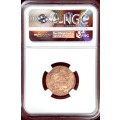 S. Africa: 1897 ZAR Gold Pond NGC Certified AU58