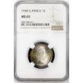 S. Africa: 1958 QEII 1 Shilling NGC Certified MS65