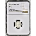 S.Africa: 1936 KGV 3D NGC Certified PF64