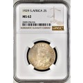S. Africa: 1929 KGV 2 Shillings (Florin) NGC Certified MS62