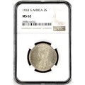 S. Africa: 1933 KGV 2 Shillings (Florin) NGC Certified MS62