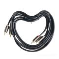 2 x RCA male to RCA male Aux cables with copper-plated connectors