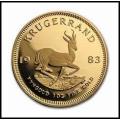 1983 1 Ounce Gold Proof Krugerrand Graded, Slabed and Certified  by SAGCE