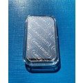 VERY SCARCE 1 OZ PURE SILVER ENGELHARD BAR SEALED IN PLASTIC WITH SERIAL NUMBER.