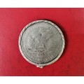 VENEZUELA 1905 SILVER 5 BOLIVARES IN SILVER SETTING. TOTAL WEIGHT: 31.09 GRAMS.