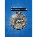 FULL SIZE SILVER AFRICA SERVICE MEDAL TO AMOS.
