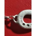 SILVER BRACELET. WEIGHT: 4.86 GRAMS. STAMPED.