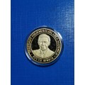 1993 MANDELA USA BY ACT OF CONGRESS GOLD PLATED PROOF MEDALLION. 2 AVAILABLE.