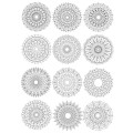 MANDALA MEDITATION COLOURING PAGES WITH 12 UNIQUE DESIGNS TO COLOUR NOW  DIGITAL DOWNLOAD