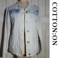 COTTON ON DENIM JACKET WITH STUNNING EMBROIDERY DETAIL