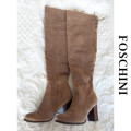 FOSCHINI OVER THE KNEE THIGH HIGH BOOTS (FAWN)