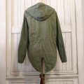 RE DENIM/WOOLWORTHS KHAKI GREEN PARKA JACKET