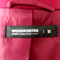 WOOLWORTHS CLASSICS COLLECTION WINTER COAT - BURGUNDY
