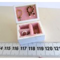 Miniature Dollhouse 1/12"  scale - wooden jewellry box