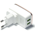 2 Port USB Charger with Android Cable