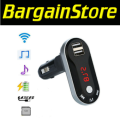 USB Car Charger and FM, Bluetooth, USB, SD Transmitter with Hands-free Calling