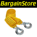 3m 3T Tow Rope with Forged Hook Safety Latches- 3 ON AUCTION