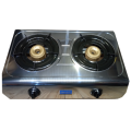 MASSIVE 4kg Double Burner Gas Stove with Regulator + Bullnose Inlet Connection and 1m Hose