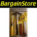 5 Piece Tool Set with Hammer, Measuring Tape, Utility Knife and more - 3 ON AUCTION