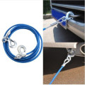 4m 5T STEEL Tow Rope with Forged Hook Safety Latches
