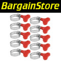 10pc Easy Turn Hose Clamp Set - 3 ON AUCTION