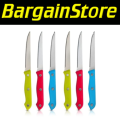 6pc Colourful Steak Knives - NEW LOW SHIPPING