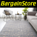 Soft, Marble Carpet with Gold Detailing