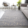 Soft, Marble Carpet with Gold Detailing