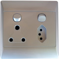 Double Wall Socket with 2pin/NEW SA PLUG, 3pin and switches - 3 ON AUCTION