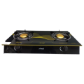Double Burner Tempered Glass Gas Stove
