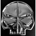 Willy G skull chrome decal for Harley Motorbike
