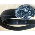 Bikers real leather belt