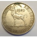 1950 Southern Rhodesia 2 Shillings