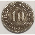 Rare - 1920 Deutsch-Eylau 10 Pfennig as per images