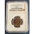 NGC Graded MS65 Mandela 2008 R5 Coin Plus a Madiba Legacy Series Comic as per images