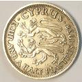 Cyprus 1938 Silver Four and a Half Piastres coin as per images !!!!!