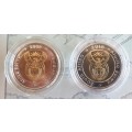 2008 and 2018 Mandela R5 Coins in Capsules Plus 2 x Madiba Legacy Series Comic Books as per images !