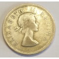 1956 Two and a Half Shillings Silver Coin as per images !!