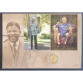 90th Birthday R5 in capsule Plus Mandela FDC as per images !!