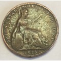 1825 Farthing as per images !!!!