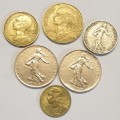 Coins of France as per images !!!Bid is for the Lot of 6 Coins !!!!!!