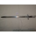 ### Reduced !, Ends Today!! Swiss 1889 Saw back Bayonet, Shmidt Rubin with Leather over Scabbard ###