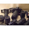 ### Canon Eos 500 35mm, have not checked to see works, with many lenses, some will fit digital too #