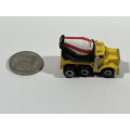 Micro yellow cement truck